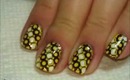 Black and Yellow - easy nail stamping tutorial