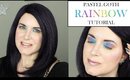 Kat Von D Pastel Goth Rainbow Tutorial on Hooded Eyes | Vegan Makeup @phyrra