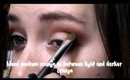 "Wearable black and orange halloween eyeshadow tutorial"