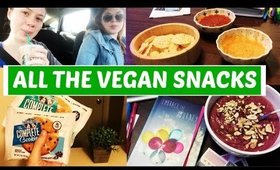 GYM AND EATING ALL THE VEGAN SNACKS