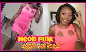 PINK NEON NIGHT OUT LOOK 👅🔥