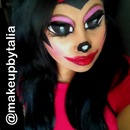 Mickey Mouse makeup look 