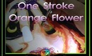 Mystic Nails Halloween Orange One Stroke Flower :::... ☆ Jennifer Perez of Mystic Nails ☆