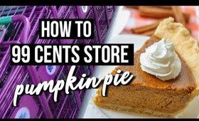 VLOG: How To Make a 99 cent Pumpkin Pie | SCCASTANEDA