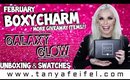 Galaxy Glow February BoxyCharm | Unboxing & Swatches | More Giveaway Items!! | Tanya Feifel