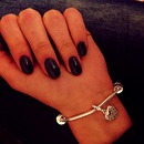 Dark purple nails 💅