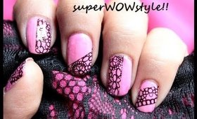 Cute Lace Nail Art Design - Water Decals!