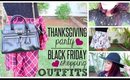 THANKSGIVING PARTY & BLACK FRIDAY SHOPPING OUTFITS (Day to Night) | TheMaryberryLive