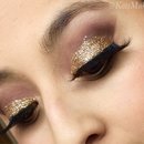 Gold Glitter Eyeshadow 