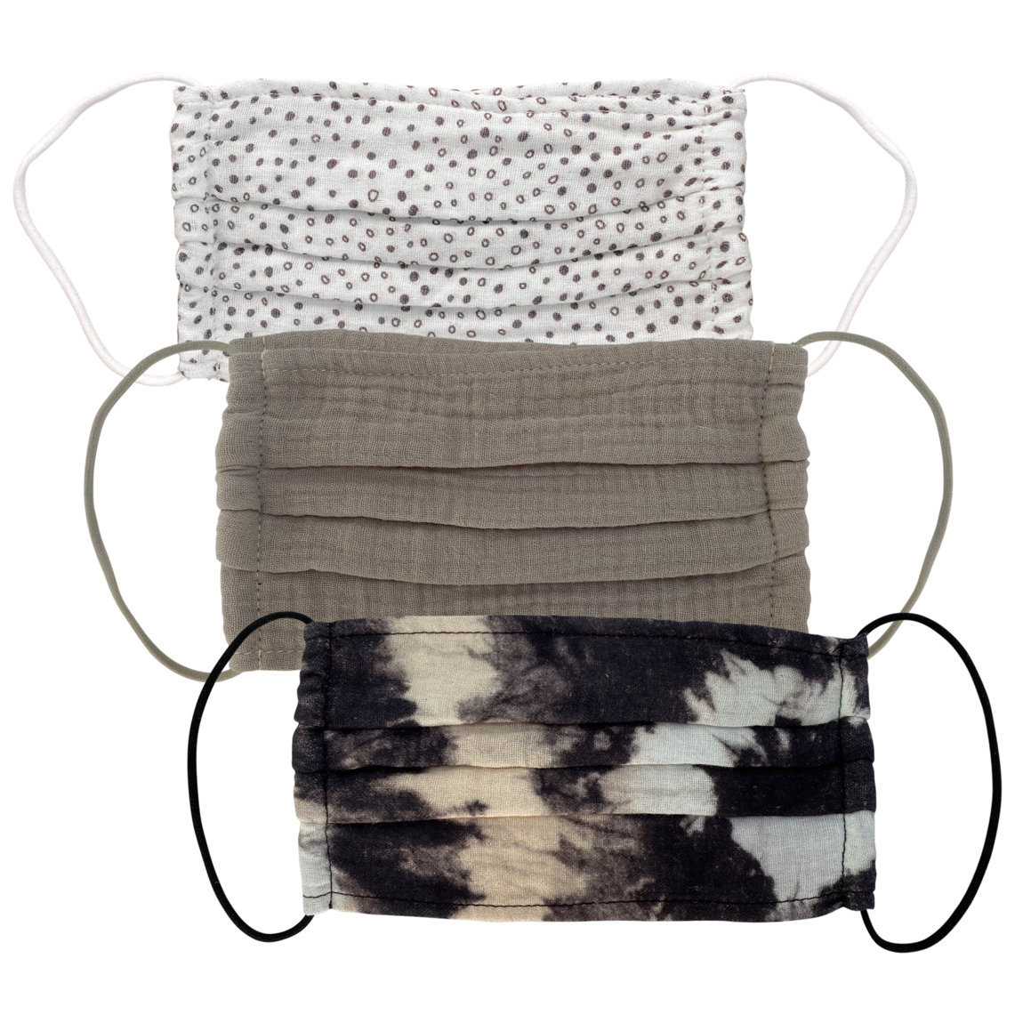 Kitsch Cotton Face Mask 3pc Set Neutral Beautylish