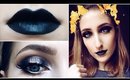 Black Lips + Halo Eyes ♡ Full Face Makeup Tutorial