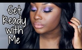 Get Ready with Me | Violet Smokey w/ Matte Nude Lips (My NYE Look)!