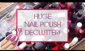 HUGE NAIL POLISH DECLUTTER and Collection  / PURGE (50+ Bottles) | Declutter Series 2017