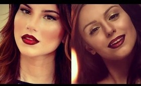 Cher Lloyd With Ur Love Inspired Makeup Tutorial {Gold Eyes, Red Lips}