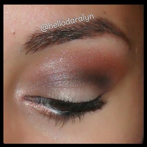 I used a Revlon red brown color and other colors that are in my custom makeup.