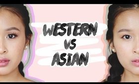 Western /American vs Asian/Korean Makeup ⭐︎ Makeup Transformation