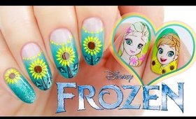 Disney's Frozen Anna & Elsa Nail Art