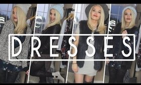 HOW TO STYLE DRESSES FOR WINTER | WINTER OUTFITS