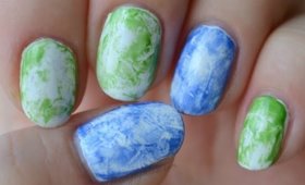 Saran Wrap nails 1