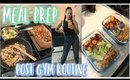 EASY MEAL PREP + POST GYM ROUTINE + LEG DAY