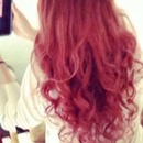 Curly long redhair