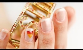 Ombre Heart St.Valentines Day Inspired Nail Art Tutorial