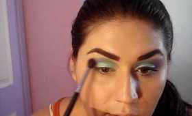 green blue purple look