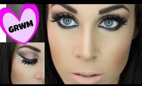 GRWM NYX Event | Sunset Shadows & Fluttery Lashes Makeup