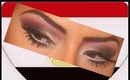 Red and Black Arabic Eye Makeup (Egyptian Flag Inspired!) !!تحيا مصر