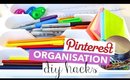 Pinterest Hacks Tested - 5 DIY Stationery Organization Hacks | Rachelleea