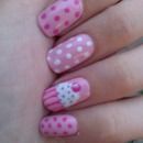 pink cupcake nails =]