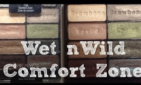 Close Up & Swatches of the Wet n Wild Comfort Zone Palette