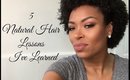 5 Natural Hair Lessons