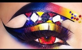 Carnival - Mardi Gras "Harlequin" Makeup Tutorial (trucco Arlecchino per Carnevale)