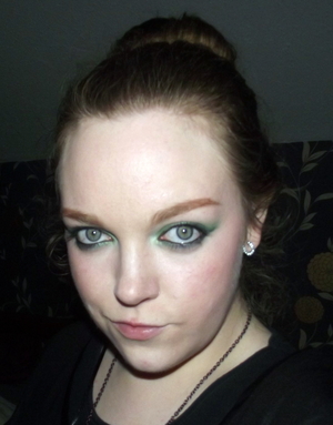 This is the make up I wore for St. Patrick's day. I am a quarter Irish! ;)