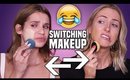 MAKEUP BAG SWAP w/ SYLVIA GANI || YouTube "Tea", Stress, Worst Makeup & MORE