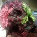Three colors and updo