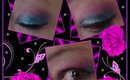 Turquiose, Azure Blue, and Violet Eye Make Up Tutorial