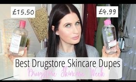 BEST Drugstore Skincare Dupes | DRUGSTORE SKINCARE WEEK