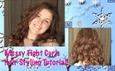 Messy Tight Curls Hair Styling Tutorial