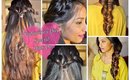 Valentine's day special simple & romantic hairstyle for medium to long hair.