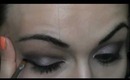 Grey and taupe makeup...