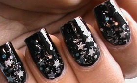 Star Dust ! Nail Art Designs - Latest How to Do Colorful Sequins Nail Polish Tutorial DIY Easy Video