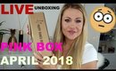 Live😳 Unboxing Pink Box April 2018🌺💐