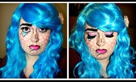 Pop Art/Cartoon Girl Halloween Makeup Tutorial