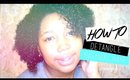 How to: Detangle Natural Hair + Define Curls | Wash & Go | Jessica Chanell