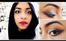 Smokey Bombshell winged Black & Silver Cat eye (Full Face dramatic makeup tutorial)