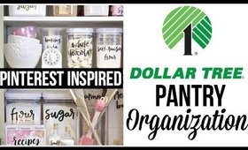Dollar Tree Pantry Organization | Pinterest Inspired