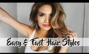 15 Min Curls! Easy & Fast Hair Styles | Belinda Selene