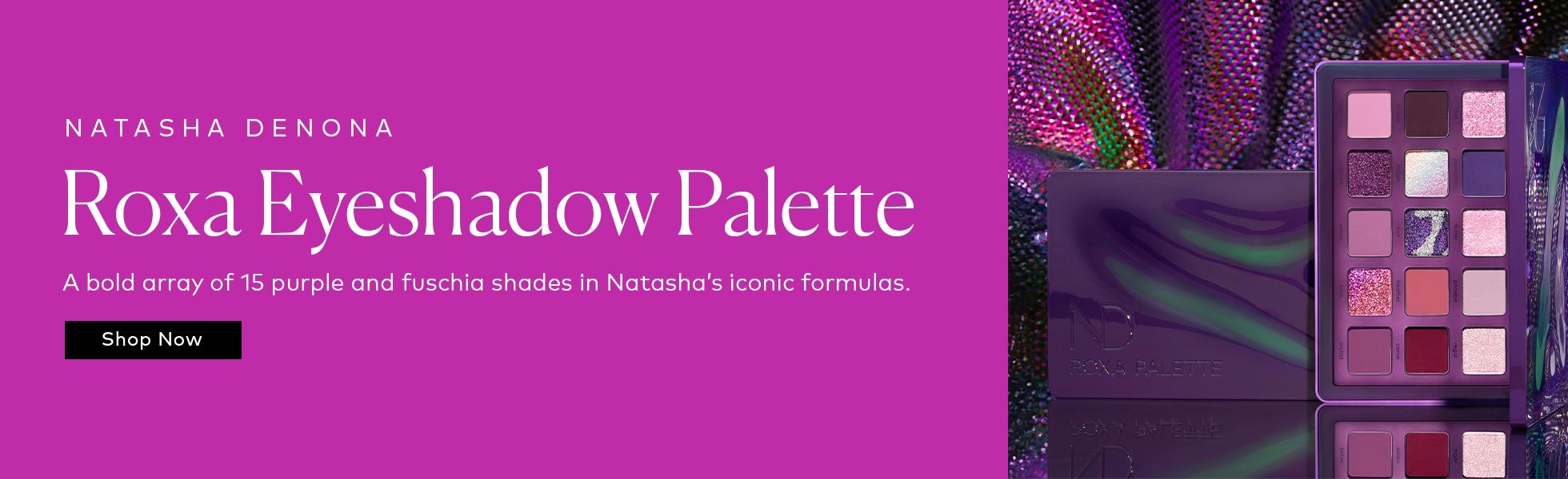 Natasha Denona debuts her richest, boldest palette with 15 powerful purple and fuchsia shades. Shop the Roxa Eyeshadow Palette here at Beautylish.com